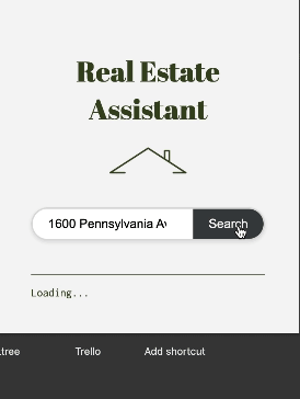 Gif of the Real Estate Assistant Chrome extension.